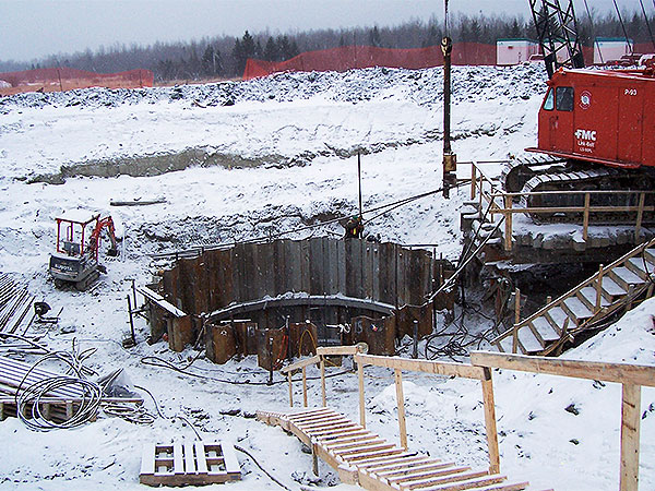 Consolidation grouting for Shaft Collar Construction